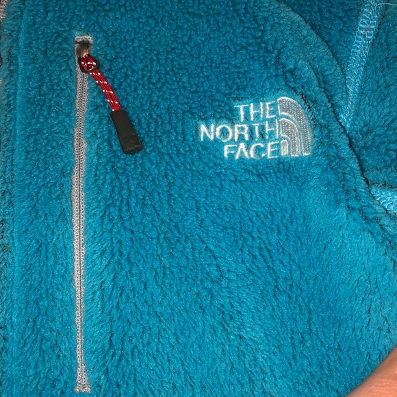 blue North Face zip up - Picture 2 of 4